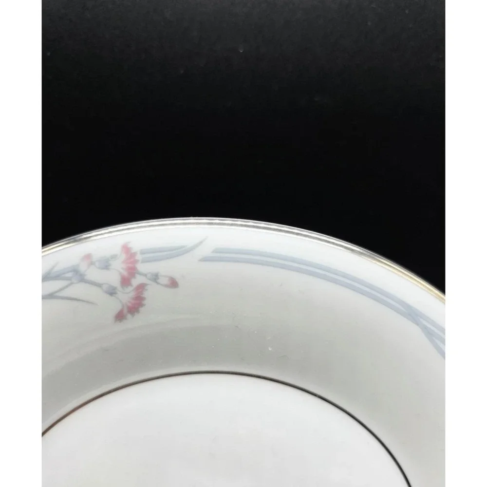 Set/6 Vintage Royal Doulton Carnation Salad Dessert Plate Floral Flower 8.25